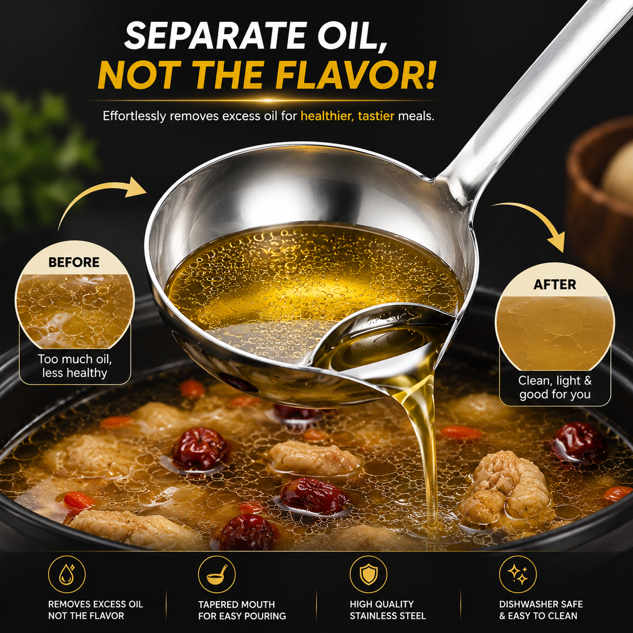 Oil Separator Spoon ✨50% OFF SALE🍲