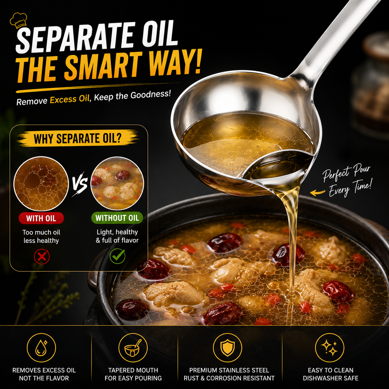 Oil Separator Spoon ✨50% OFF SALE🍲